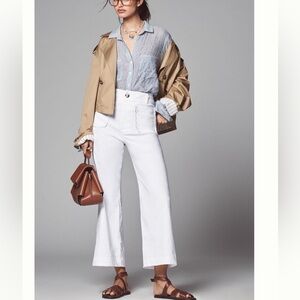 The Colette Magic Fabric Scallop-Pocket Pants by Maeve NWT SZ 26 and 27